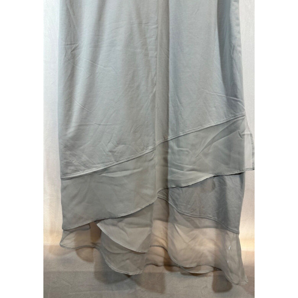 NEW SOFT SURROUNDINGS PS (6-8) Pearl Blue Layered Handkerchief Dress A13 - Picture 2 of 7